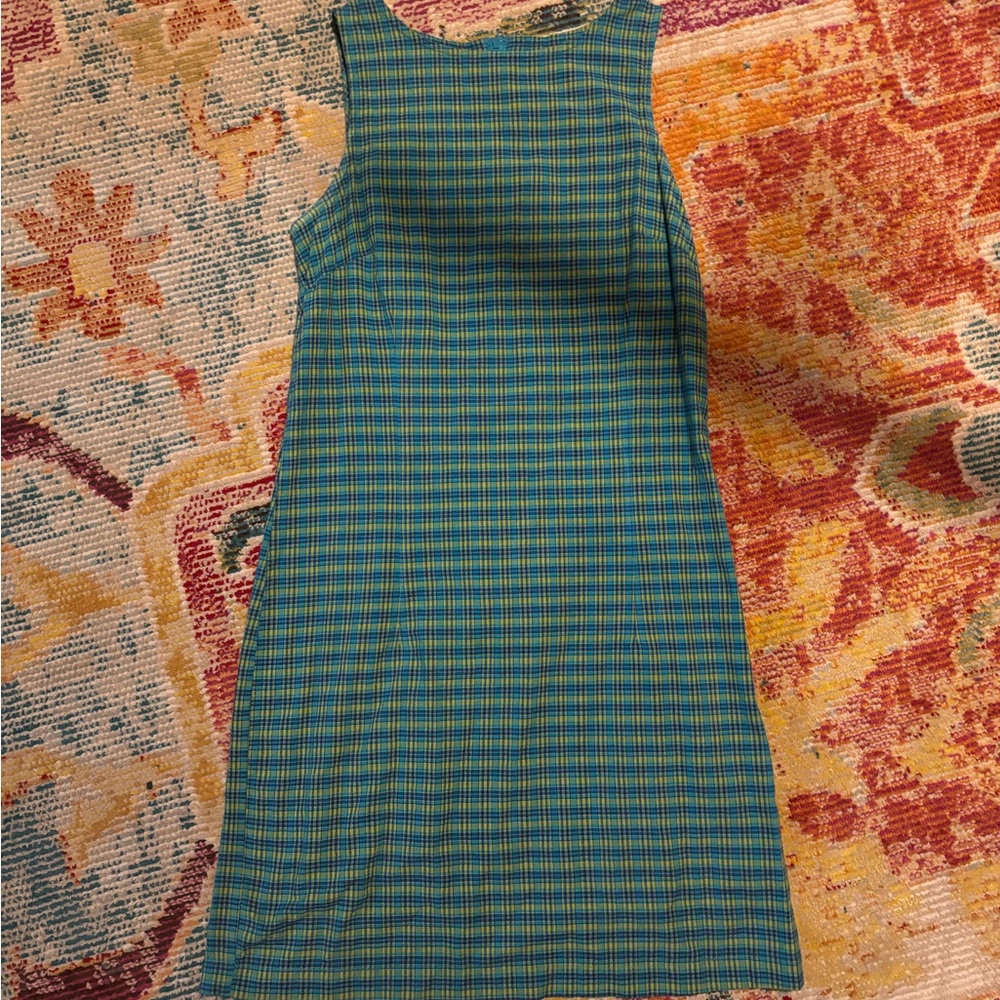 Plaid Sleeveless Dress